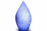 Polished Indonesian Blue Amber Flame #383351-1